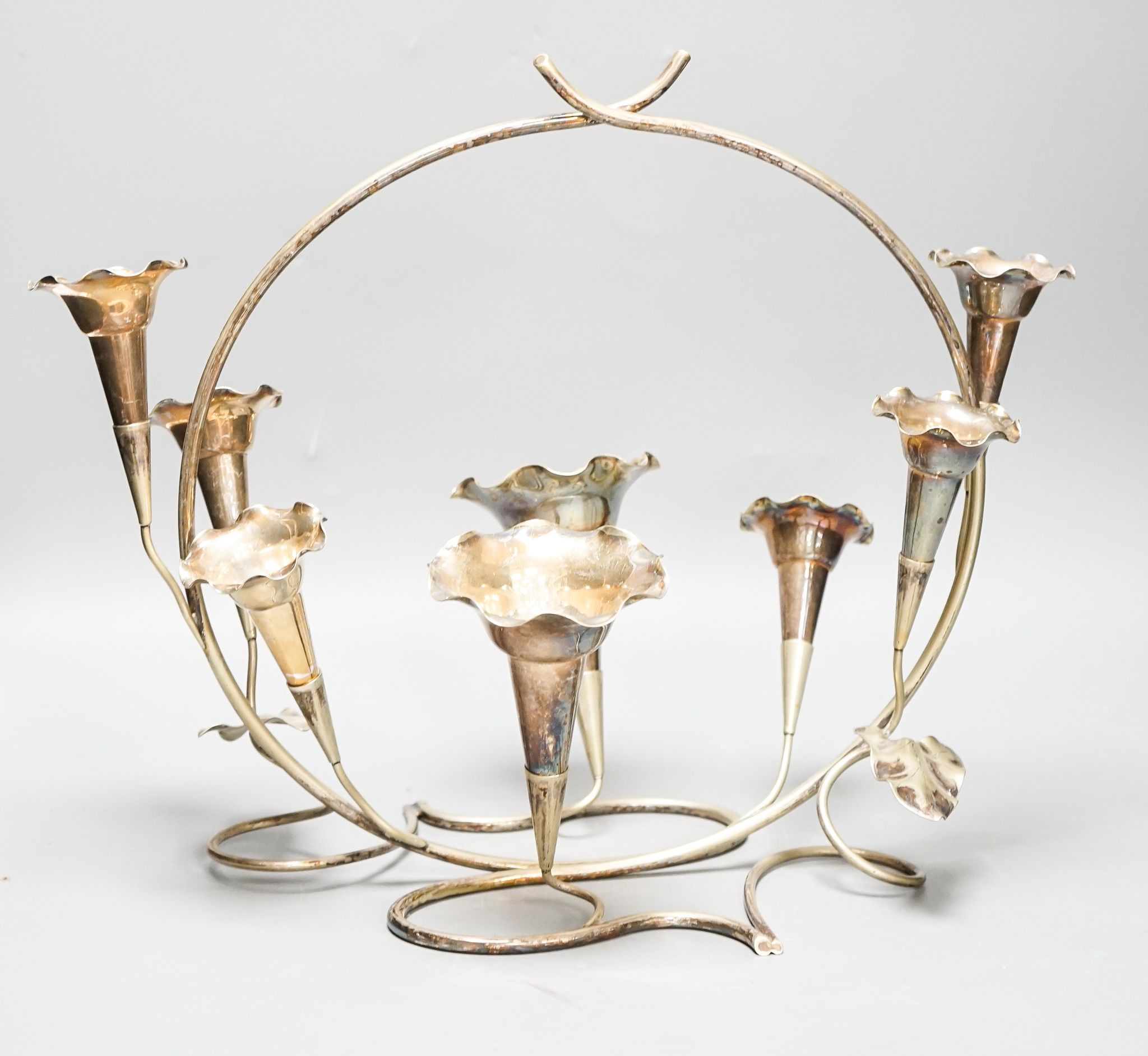 A plated epergne 40cm